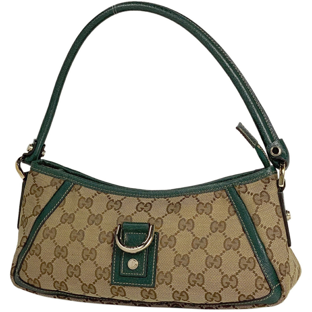 Gucci GG Shoulder Bag logo Abbey canvas brown